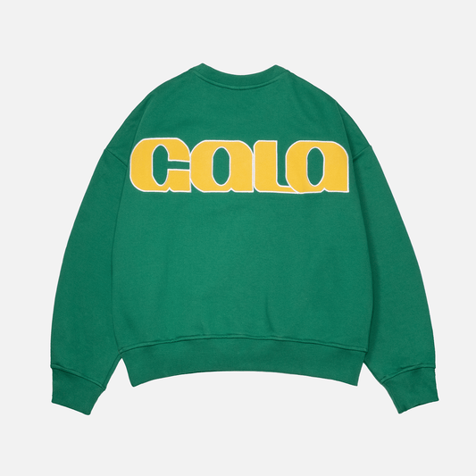 scoop green sweater